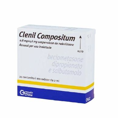 CLENIL COMPOSITUM 0.8 mg + 1.6 mg/ 2 ml x 20 FLAKON MONODOZË