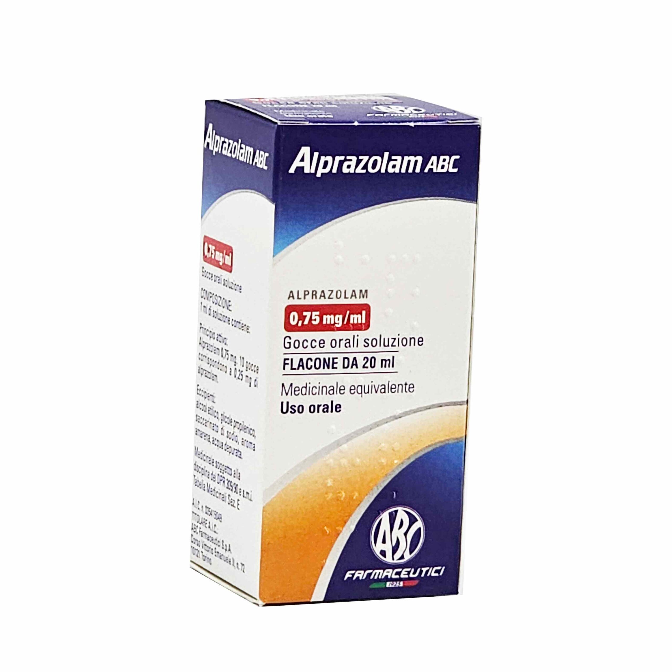 ALPRAZOLAM 0.75 mg/ml - 20 ml