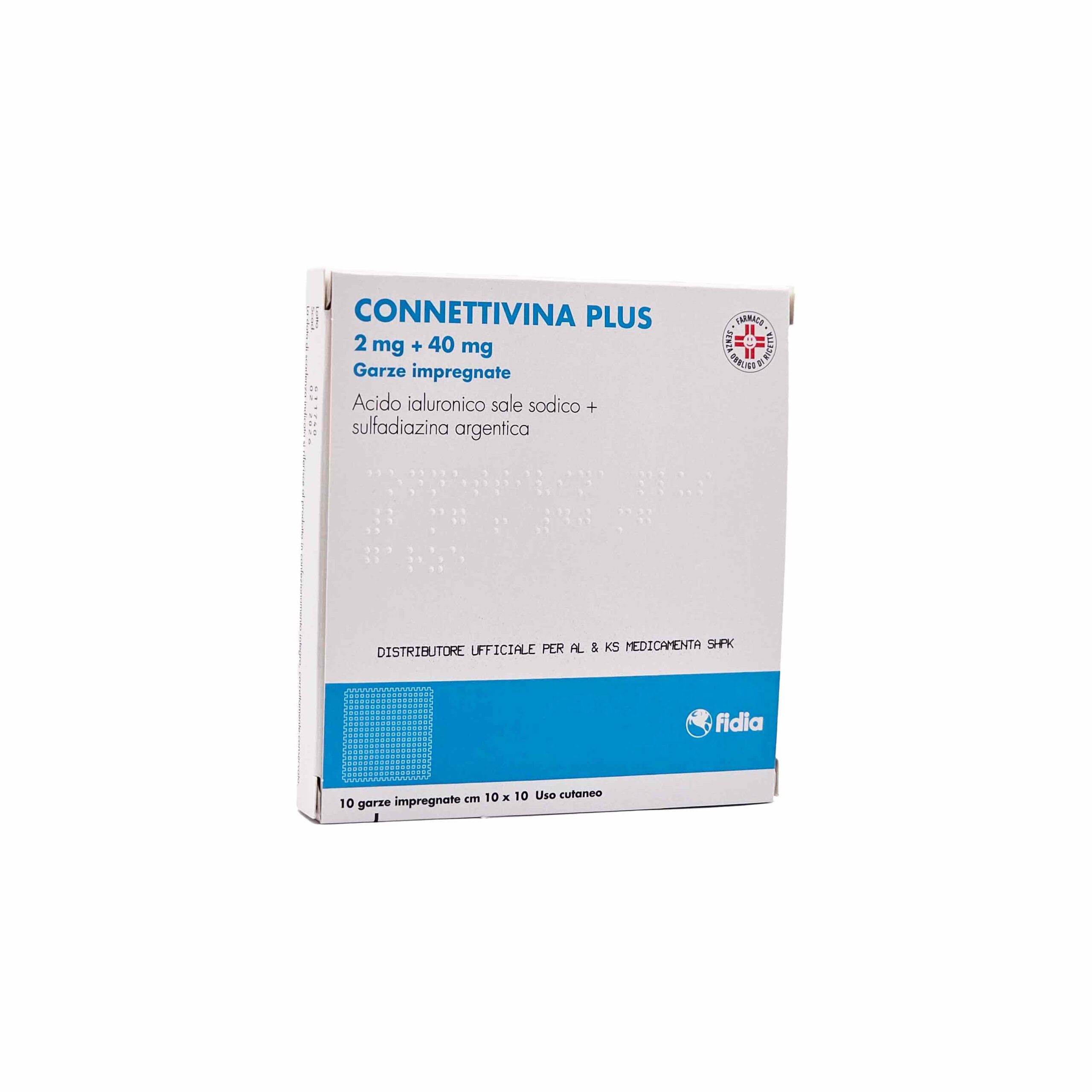 CONNETTIVINA PLUS 2 mg + 40 mg - 10 Garza 10 x 10 CM
