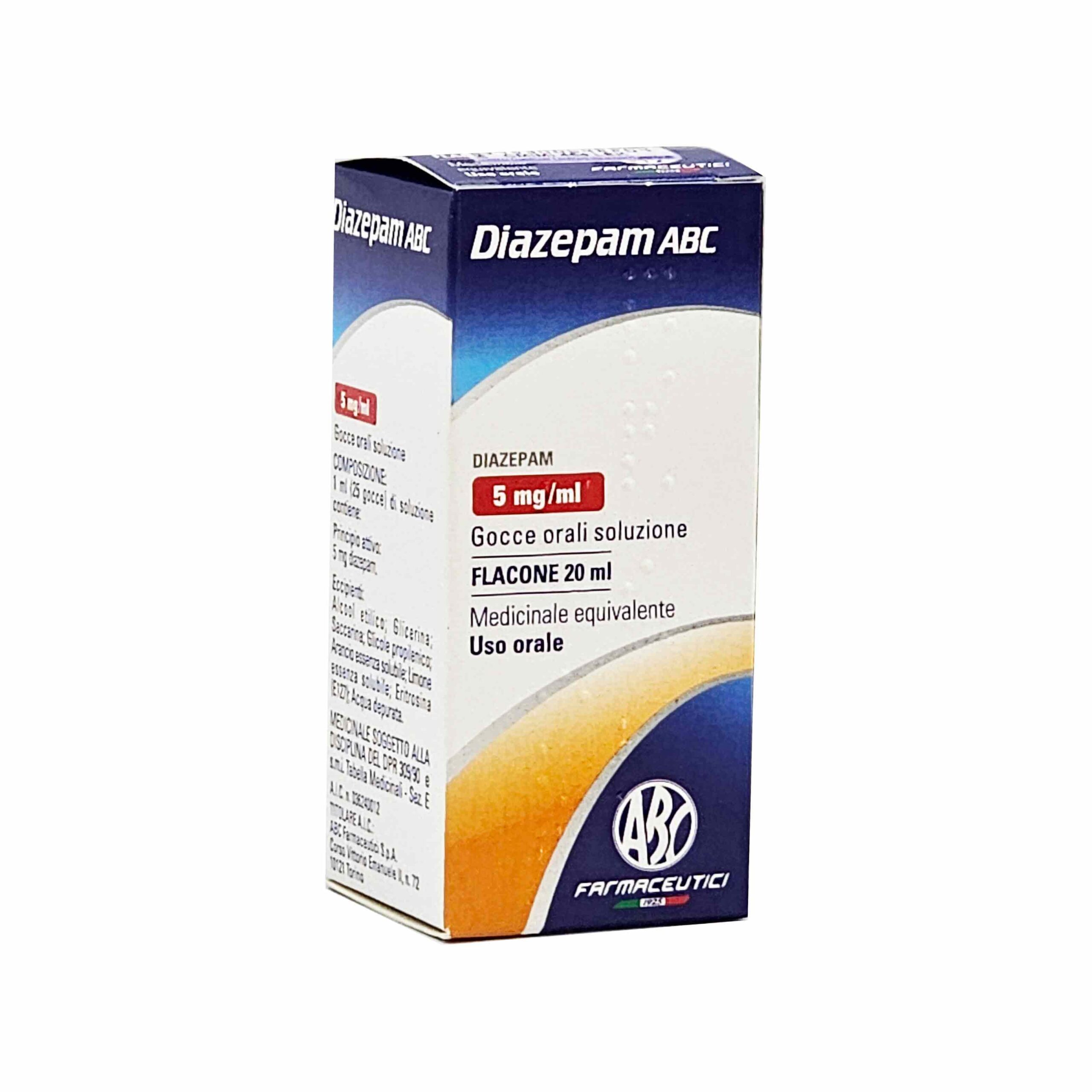 DIAZEPAM ABC 5 mg/ ml - 20 ml