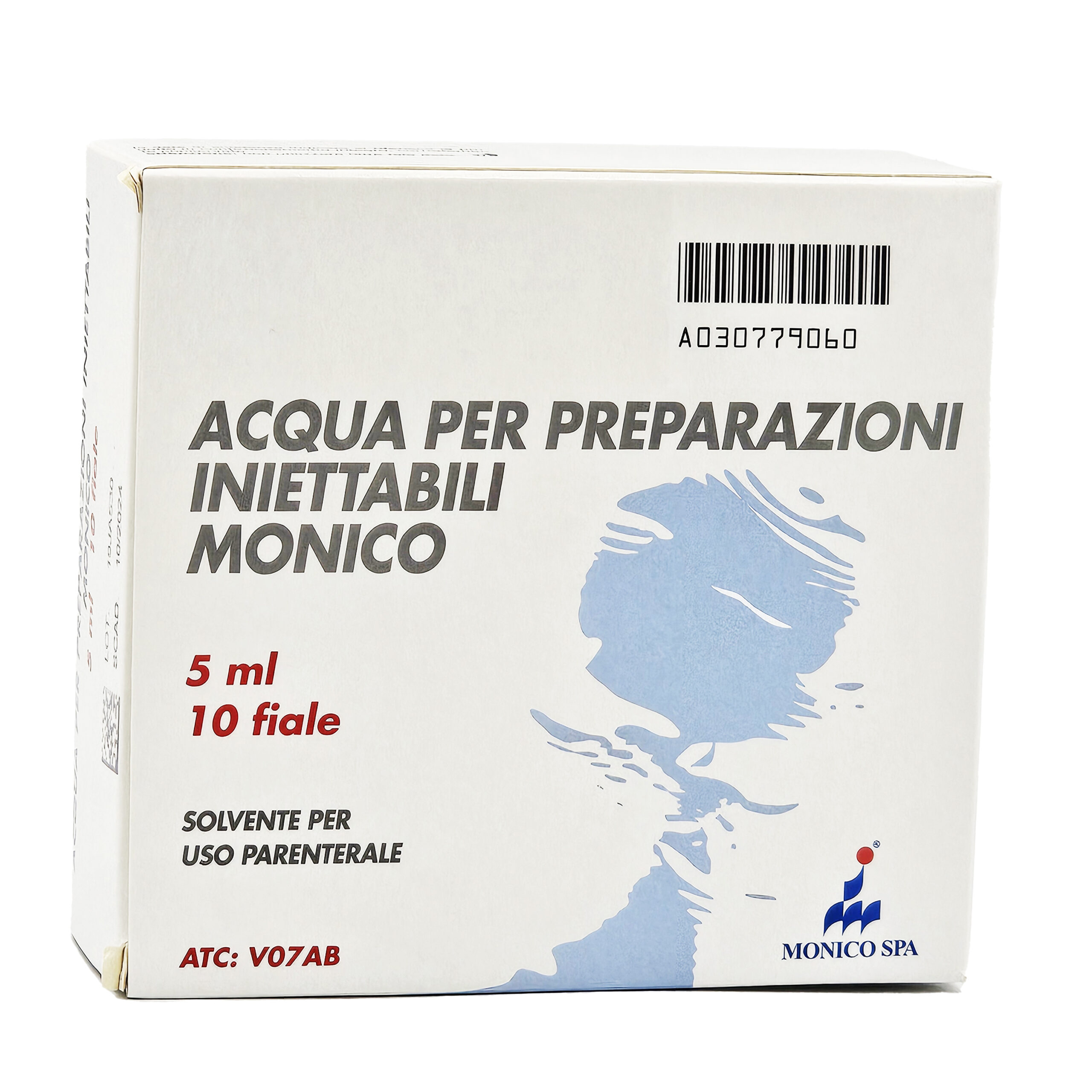UJË STERIL PËR PËRGATITJEN E INJEKSIONEVE MONICO 5 ml X 10 FLAKON