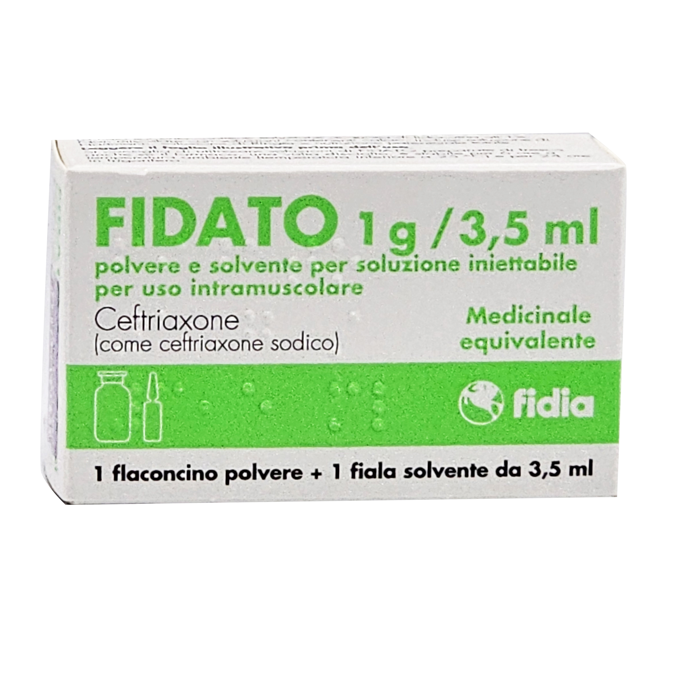 FIDATO 1 g/3.5 ml PLUHUR DHE TRETËS PËR PËRDORIM MUSKULAR