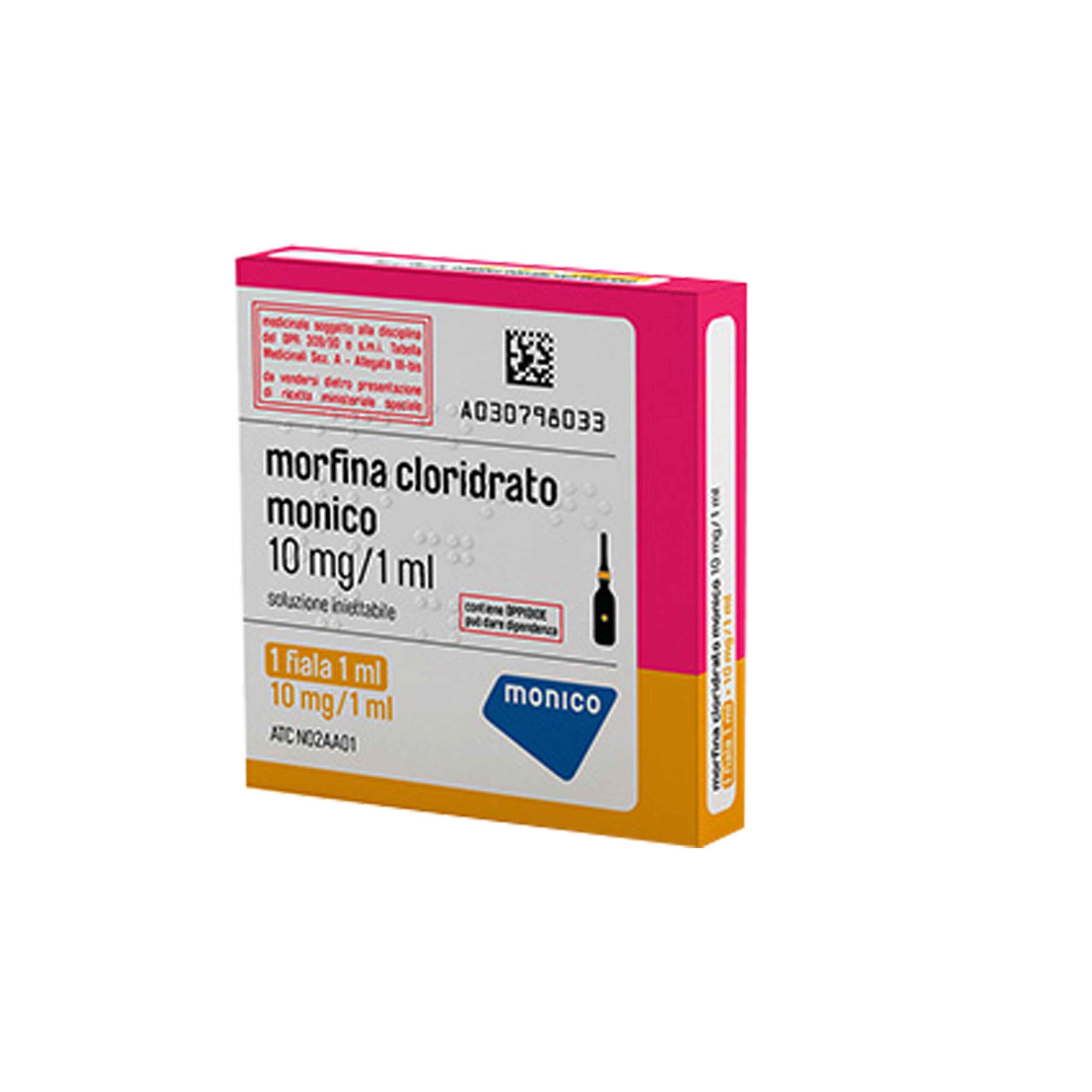 MORFINA CLORIDRATO MONICO 10 mg/ 1 ml X 5 AMPULA
